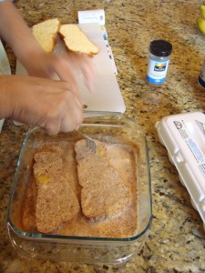 French toast preparation