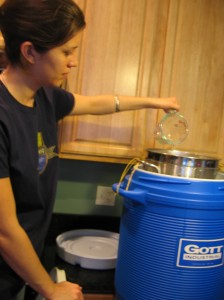 Vanessa brewing it up