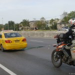 ktm 950se being towed