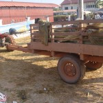 Tractor full of brooms