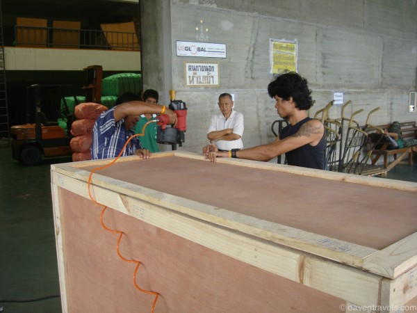 N&T Packing services at the TAC Warehouse in Bangkok