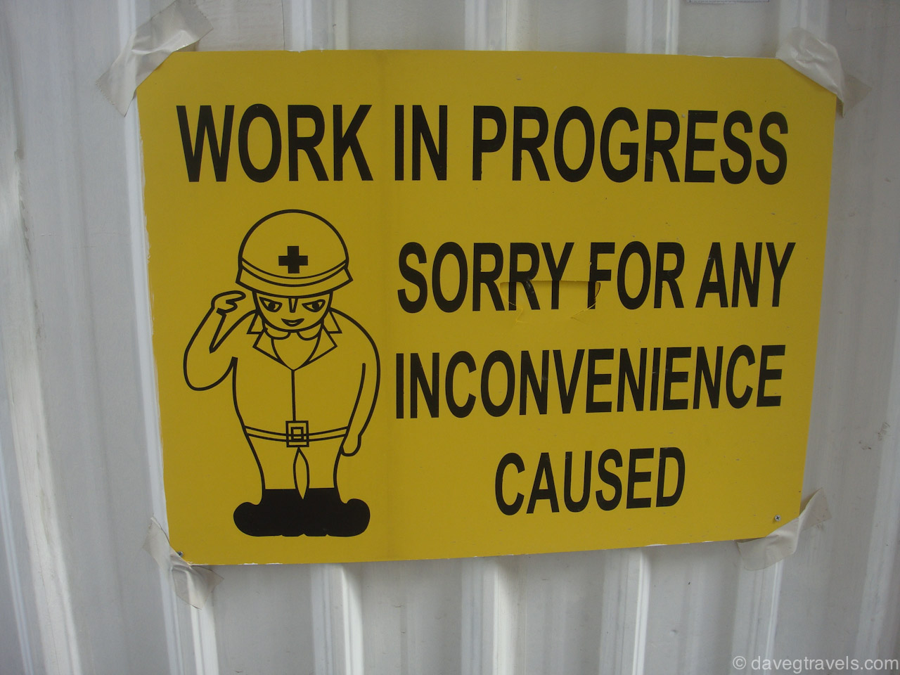 Sorry for any inconvenience caused → Singapore Signs - Work in Progress, So...